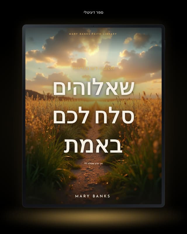תשובה: דעו בוודאות שאלוהים סלח לכם באמת