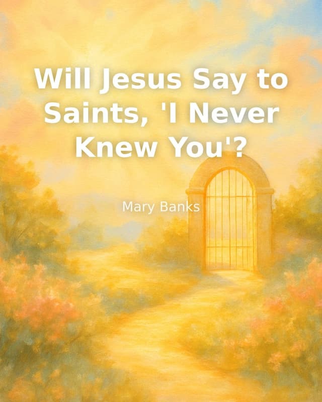 Will Jesus Say to Saints, 'I Never Knew You'?