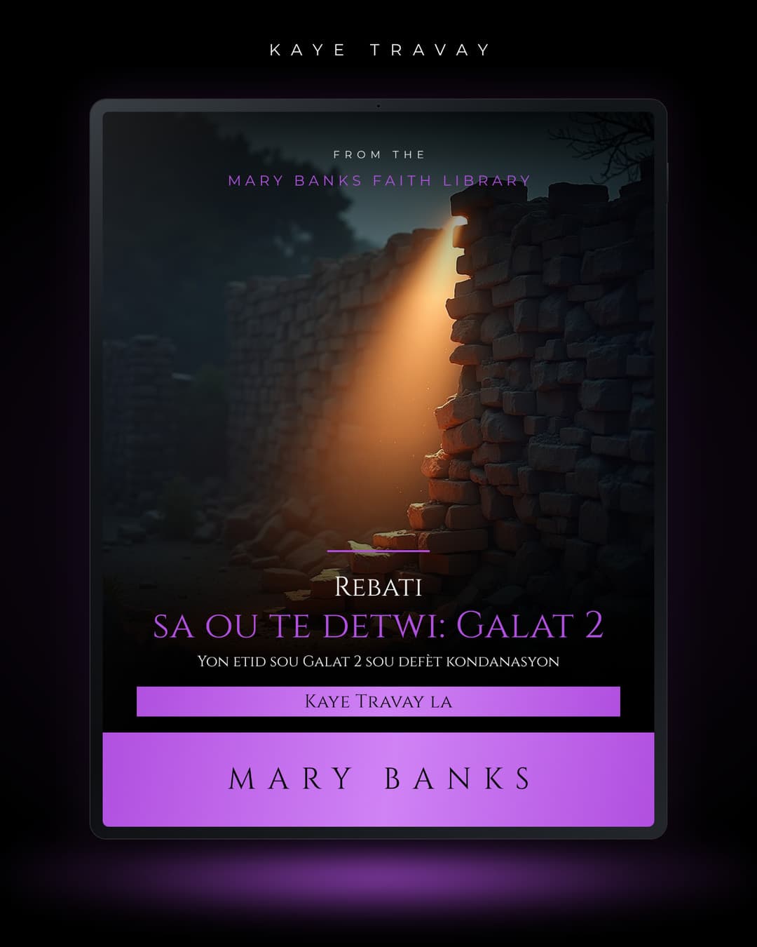 Rebati sa ou te detwi: Galat 2